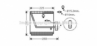 AVA QUALITY COOLING hdv225 -  Испаритель, кондиционер